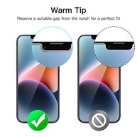 JETech Película de Vidro iPhone 14/16e 2025 (3 Unidades) - Proteção HD Transparente - imagem 4