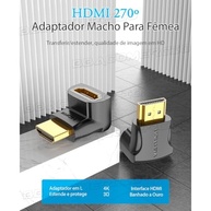 Adaptador HDMI Angular VENTION 90°/270°: Conexão Perfeita e Proteção para seus Dispositivos - imagem 3