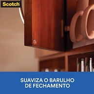 Protetor Anti-Impacto Scotch Redondo Transparente Grande 16 Unidades – Proteção Silenciosa para Móveis - imagem 4