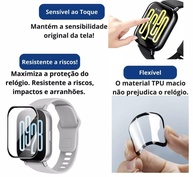 Kit 3 Películas 5D para Redmi Watch 5 Active/Lite: Proteção Total e Tela Impecável - imagem 3
