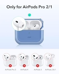 ESR Capa HaloLock para AirPods Pro 2ª Geração: Proteção MagSafe e Anti-Queda em Azul Vibrante - imagem 3