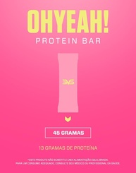 3VS Nutrition Barra de Proteína 45g Oh Yeah Sabor Strawberry ShortCake - Caixa C/ 12 - imagem 3