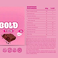 BOLD Thin Trufa Morango: 12g Proteína (Cx 12) - imagem 1