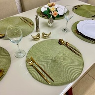 Jogo Americano Redondo Suplat - 8 Unidades | Proteja sua Mesa com Estilo e Sofisticação - imagem 3