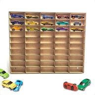 Expositor de Carrinhos 50 Espaços em MDF Cru: Organize e Proteja sua Coleção! - imagem 2