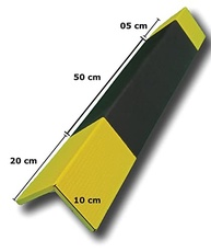 Protetor de Garagem 75cm - Coluna Cantoneira Autocolante em E.V.A para Estacionamento - imagem 4