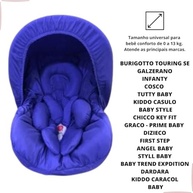 Kit 5 Peças Bebê Conforto: Capa, Protetor Cinto, Capota e Redutor (0-13kg) - Azul Royal - imagem 5