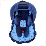 Kit 5 Peças Bebê Conforto: Capa, Protetor Cinto, Capota e Redutor (0-13kg) - Estampas Exclusivas Galzerano, Cosco, Burigotto - imagem 2