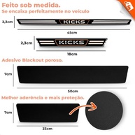 Protetor de Soleira Adesiva Elegance Kicks 2016-2024 (4 Portas) - Proteção e Estilo - imagem 4