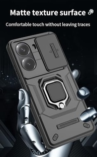 Capa Xiaomi Poco X7 Pro 5G: Proteção Total com Suporte e 2 Protetores de Tela - imagem 5