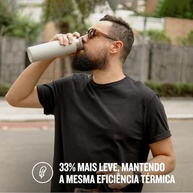 Stanley Garrafa Térmica Aerolight Transit Cream 591ml - Leve, Isolada e à Prova de Vazamentos - imagem 5