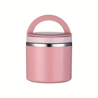Lancheira Térmica Premium com Tampa à Prova de Vazamento - Caixa Bento Portátil de Aço Inoxidável para Escritório, Viagens e Acampamento - imagem 3