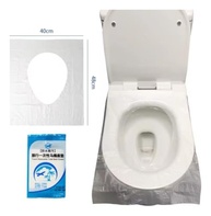 Kit 50 Protetores de Assento Sanitário - Capas Impermeáveis para Vaso em Viagens e Banheiros Públicos - imagem 4