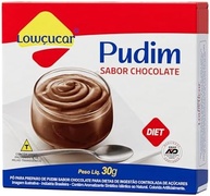 Lowcucar Pó Para Preparo Pudim Chocolate Cartucho 30G - imagem 1