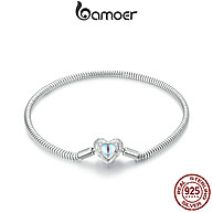 Pulseira Bamoer Prata 925: Coração Guardião - imagem 1