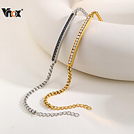 Pulseira de Casal Vnox com Zircônia Cúbica - imagem 1