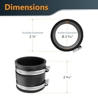 POWERTEC Punho Flexível 70148: Controle de Poeira Perfeito com Braçadeiras de Aço (6,3 cm) - imagem 3