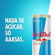 Red Bull Zero Açúcar: 4 Latas 250ml - Energia Pura! - imagem 1