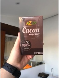 Cacau em Pó 100% Puro Sem Açúcar 200g – AZ Alimentos | Sem Glúten e Sem Lactose - imagem 2