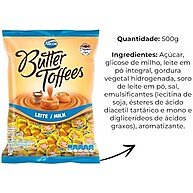 Butter Toffees Leite Arcor: 500g de Puro Sabor - imagem 1