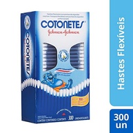 Cotonetes Hastes Flexíveis 300 Unidades - Algodão Puro e Conforto Total - imagem 3