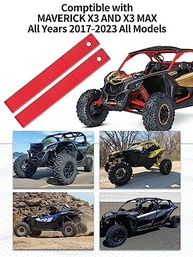 Kit 2 Alças de Puxador Porta UTV Vermelha + Desvios Cinto Segurança para CAN AM Maverick X3 (2017-2022) - imagem 4