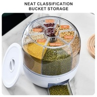 Python Fly - Dispensador de Grãos Rotativo com 6 Divisórias, Armazenamento Transparente para Cozinha, 23 cm - imagem 4