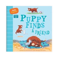 Hello English: Puppy Finds a Friend - Livro Infantil Interativo com QR Code - imagem 1