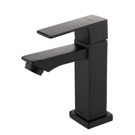 Torneira de Banheiro Luxo Quadrada 1/4 Volta em Aço Inox Preto – Design Moderno para Pia e Bancada - imagem 1