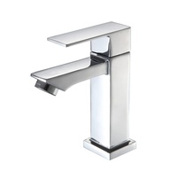 Torneira de Banheiro Quadrada Luxo 1/4 Volta em Aço Inox Cromado - Design Moderno para Pia e Bancada - imagem 1