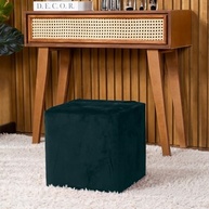 Capa de Puff Quadrado em Veludo Suede com Elástico Ajustável - Proteção e Estilo para Banquinho - imagem 3