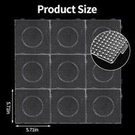 Kit 9 Pegboards Quadrados para Contas Grandes 5mm - Crie Artes Incríveis! - imagem 4