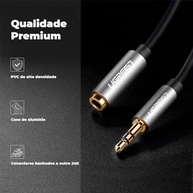 MPOWER Cabo Extensão Áudio 3.5mm Macho-Fêmea 5m: Som Ampliado com Qualidade Premium - imagem 5