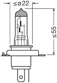 Lâmpada H4 Standard 24V Original de Fábrica - Qualidade OEM para seu Veículo - imagem 4