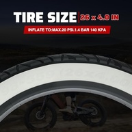 Pneu Fat Bike MEGHNA 20x4.0 - Aventura em Qualquer Terreno | E-Bike, Snowbike e Mais! - imagem 3