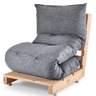Futon Colchonete Dobrável de Espuma Solteiro Grafite - Conforto e Versatilidade para Qualquer Ambiente - imagem 2