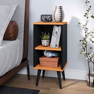 Mesa de Cabeceira Charme Retro com Nicho – Estilo Vintage para Quarto Moderno - imagem 3