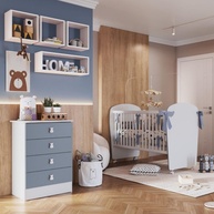 Quarto de Bebê Corujinha Percasa: Berço e Cômoda - imagem 1