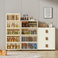 Armário Organizador Grande Dobrável 5 Camadas com Rodinhas - Espaçoso e Móvel para Casa e Quarto - imagem 3