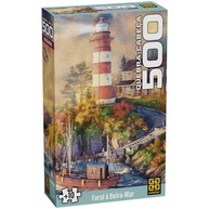 Quebra-Cabeça 500 Peças: Farol à Beira-Mar - imagem 1