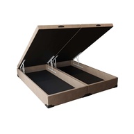 Base para Cama Box Queen Martin Premium com Baú Suede Bege – Conforto e Estilo para seu Quarto - imagem 1