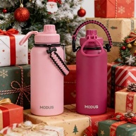 Garrafa Térmica Rosa 1000ml - Aço Inox com Isolamento Térmico Quente e Frio - imagem 5