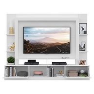 Rack Estante Oslo com Painel para TV 65" e 2 Portas – Design Moderno em Branco - imagem 4