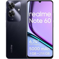 Celular Realme Note 60: 256GB, 4GB RAM Expansível, Tela 6.74" 90Hz, Bateria 5000mAh e Câmera 50MP - Preto - imagem 1