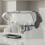 Organizador de Mamadeiras com Secagem Rápida - Rack Portátil com Tampa, Ideal para Cozinha e Armário - imagem 3