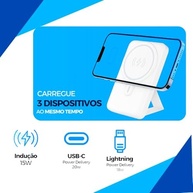 Power Bank 10000mAh Indução Turbo: Carregador Portátil Universal Ultra Rápido com Magnético USB-C PD QC 22.5W - imagem 3