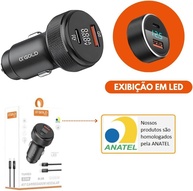 Carregador Veicular Turbo 60W USB-C + USB-A: Duas Entradas Super Rápido para iOS e Android - imagem 3