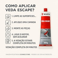 Veda Escapamento Wurth 100g: Reparo Rápido e Eficaz para Carros, Motos e Caminhões - imagem 5