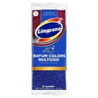 Limppano Esponja Multiuso Rayum Colors - 3 Unidades com Design Moderno e Superfície Protetora - imagem 1