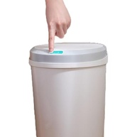 Lixeira Automatica Usb Branco Cinza 5 Litros Sensor Proximidade Recarregável Para Banheiro Cozinha Sala Escritório - imagem 5